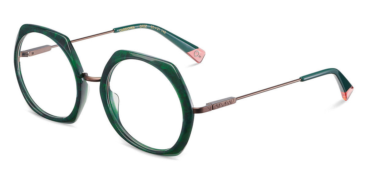 Etnia Barcelona® CASSIOPEA 7 CASSIO 50O GRBZ - GRBZ Green/Brown Eyeglasses