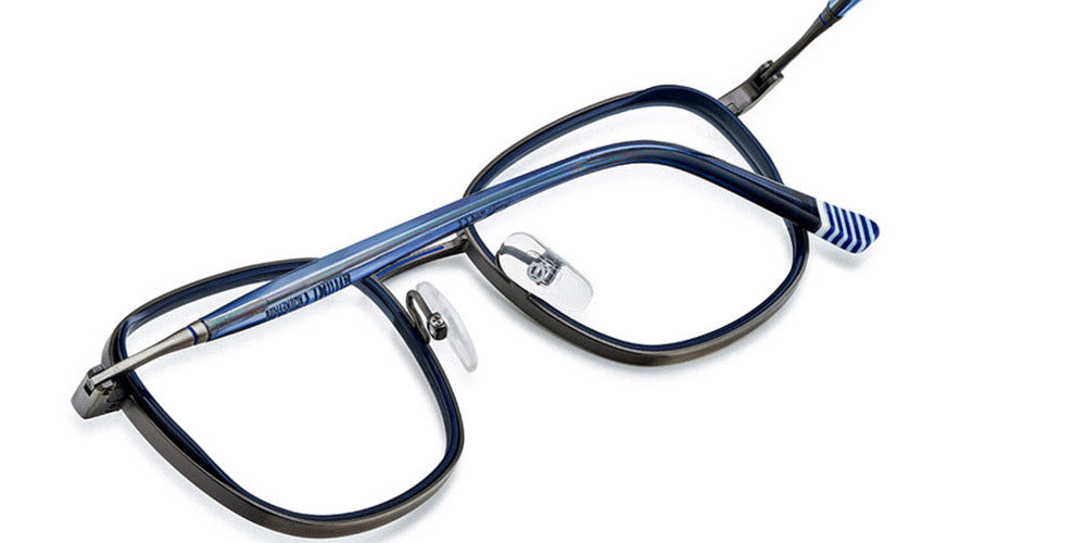 Etnia Barcelona® CHEZ THOMAS 7 CHEZTO 53O SLBL - SLBL Silver/Blue Eyeglasses