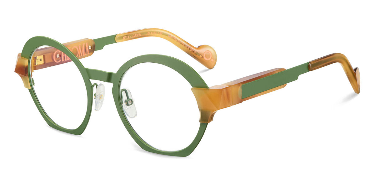 Etnia Barcelona® Chroma N11 ETB 7 CHR011 51O GRYW - GRYW Green/Yellow Eyeglasses