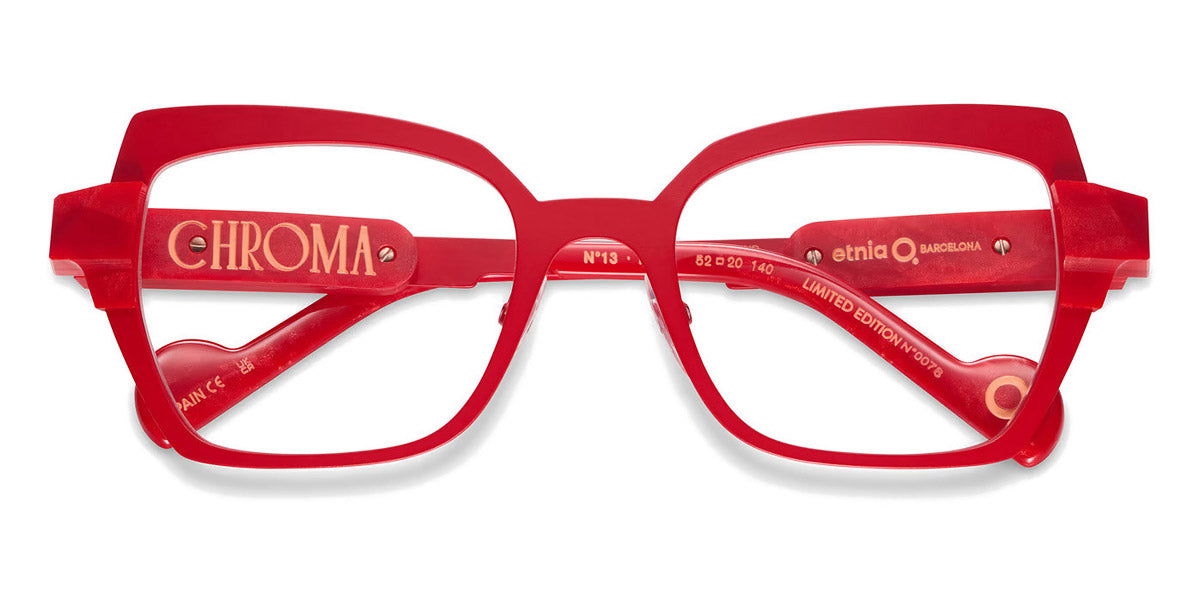 Etnia Barcelona® Chroma N13 ETB 7 CHR013 52O RD - RD Red Eyeglasses