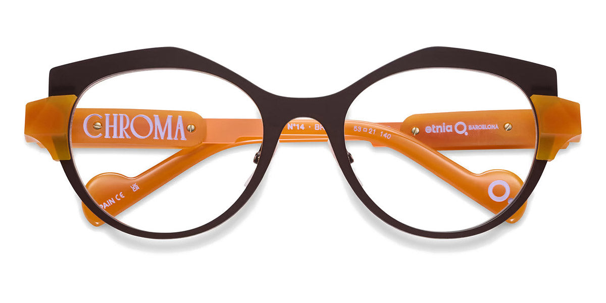 Etnia Barcelona® Chroma N14 ETB 7 CHR014 53O BROG - BROG Brown/Orange Eyeglasses