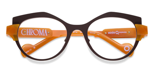 Etnia Barcelona® Chroma N14 ETB 7 CHR014 53O BROG - BROG Brown/Orange Eyeglasses