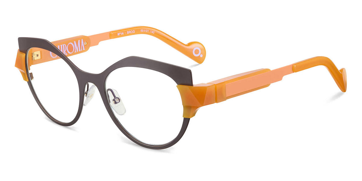 Etnia Barcelona® Chroma N14 ETB 7 CHR014 53O BROG - BROG Brown/Orange Eyeglasses