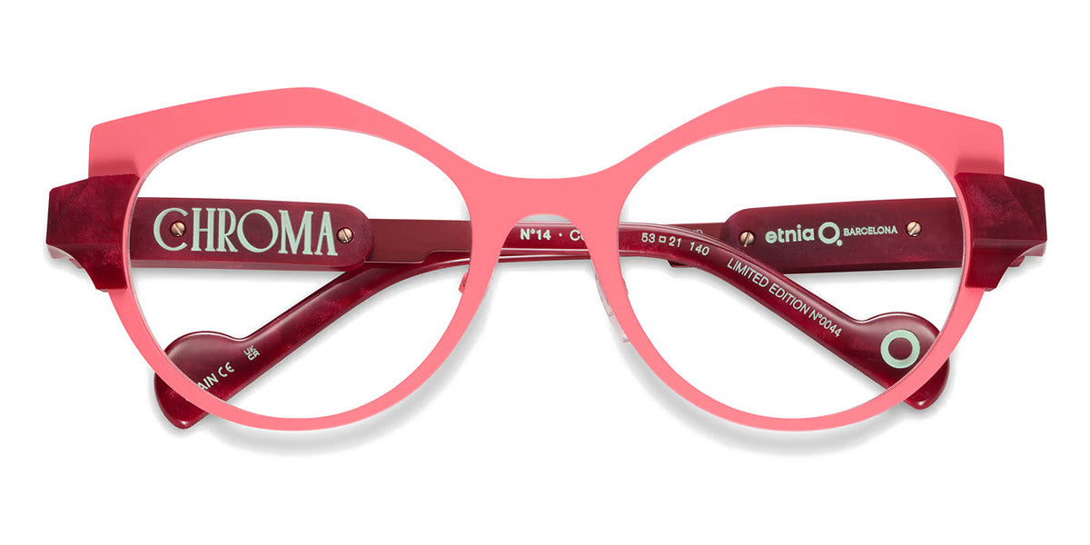 Etnia Barcelona® Chroma N14 ETB 7 CHR014 53O COBX - COBX Red/Pink Eyeglasses