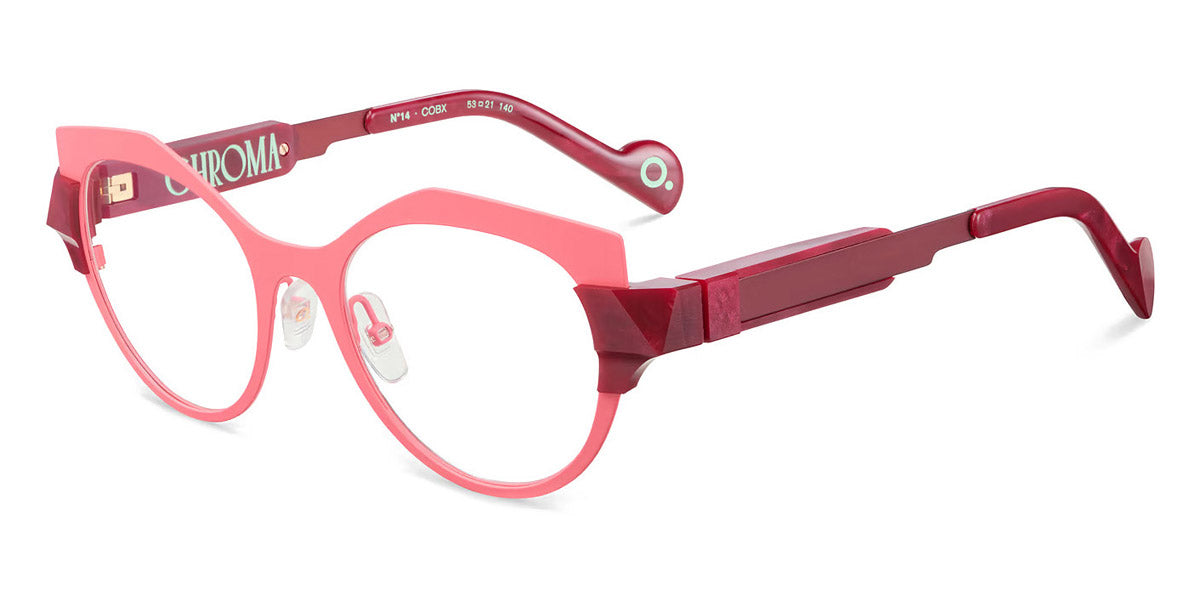 Etnia Barcelona® Chroma N14 ETB 7 CHR014 53O COBX - COBX Red/Pink Eyeglasses