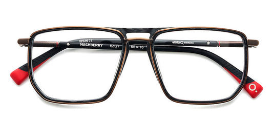 Etnia Barcelona® HACKBERRY 7 HACKBE 55O BZGY - BZGY Saddlebrown/Gray Eyeglasses