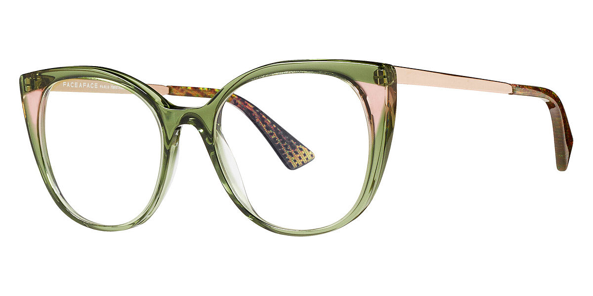 Face A Face® ANOUK 1 FAF ANOUK 1 3049 52 - Transparent Bottle Green (3049) Eyeglasses