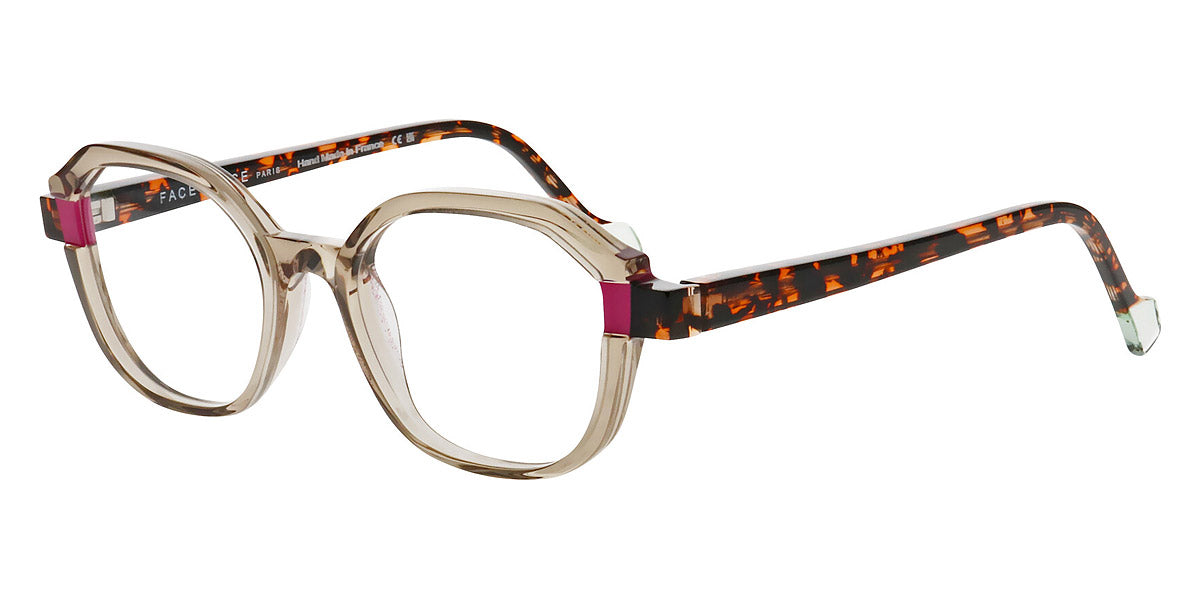 Face A Face® BLINK 1 FAF BLINK 1 3506 48 - Transparent Brown Flakes and Crystal (3506) Eyeglasses