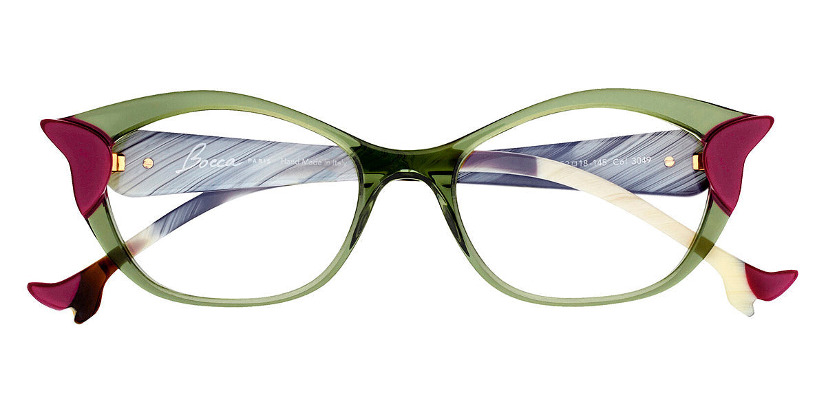 Face A Face® BOCCA DALI 1 FAF BOCCA DALI 1 3049 52 - Transparent Bottle Green (3049) Eyeglasses