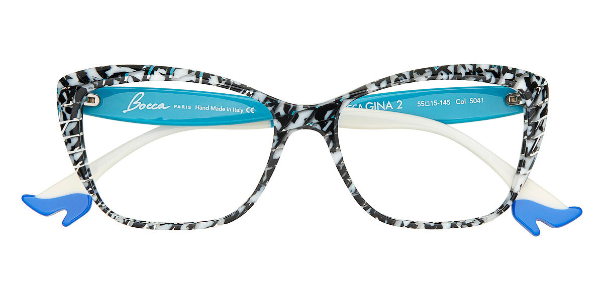 Face A Face® BOCCA GINA 2 FAF BOCCA GINA 2 5041 55 - Black and White Mosaic (5041) Eyeglasses