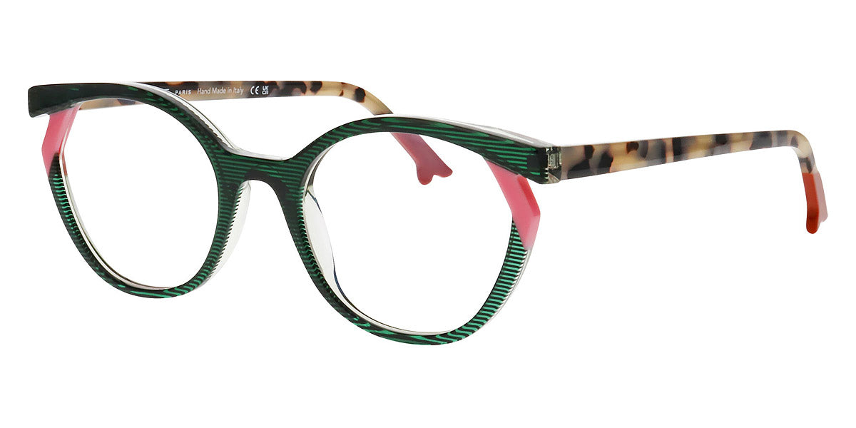 Face A Face® BOCCA KUMA 1 FAF BOCCA KUMA 1 1107 50 - Transparent Striped Dark Green (1107) Eyeglasses