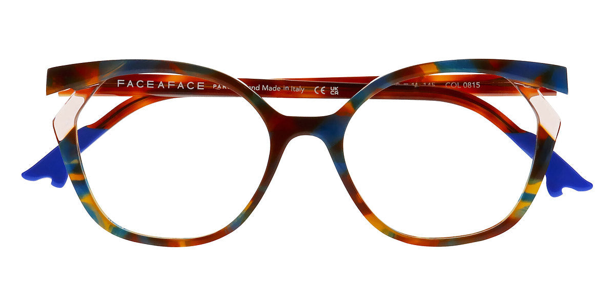 Face A Face® BOCCA KUMA 2 FAF BOCCA KUMA 2 0815 52 - Tortoise Murano Blue (0815) Eyeglasses