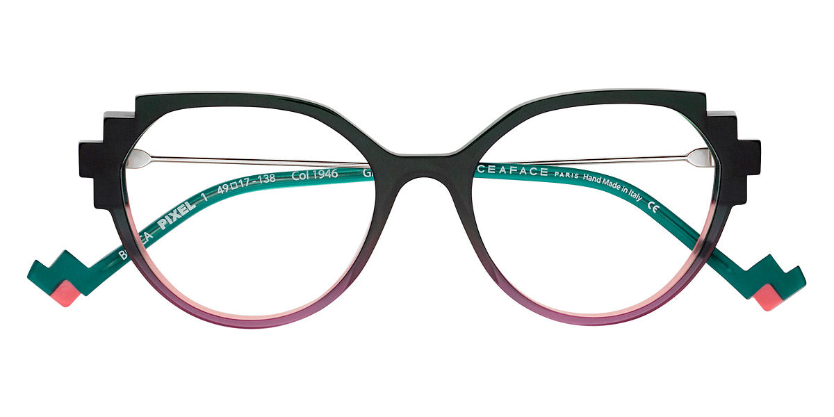 Face A Face® BOCCA PIXEL 1 FAF BOCCA PIXEL 1 1946 49 - Pink and Green Degrade (1946) Eyeglasses