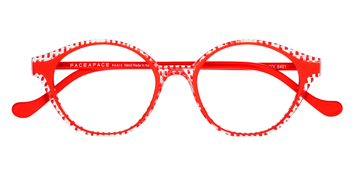 Face A Face® BULLE 1 FAF BULLE 1 6401 48 - Red Dotted (6401) Eyeglasses