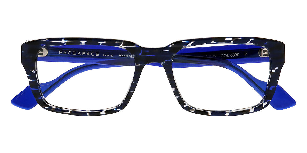 Face A Face® CLINT2 FAF CLINT2 6330 55 - Pixel Blue and Gray (6330) Eyeglasses