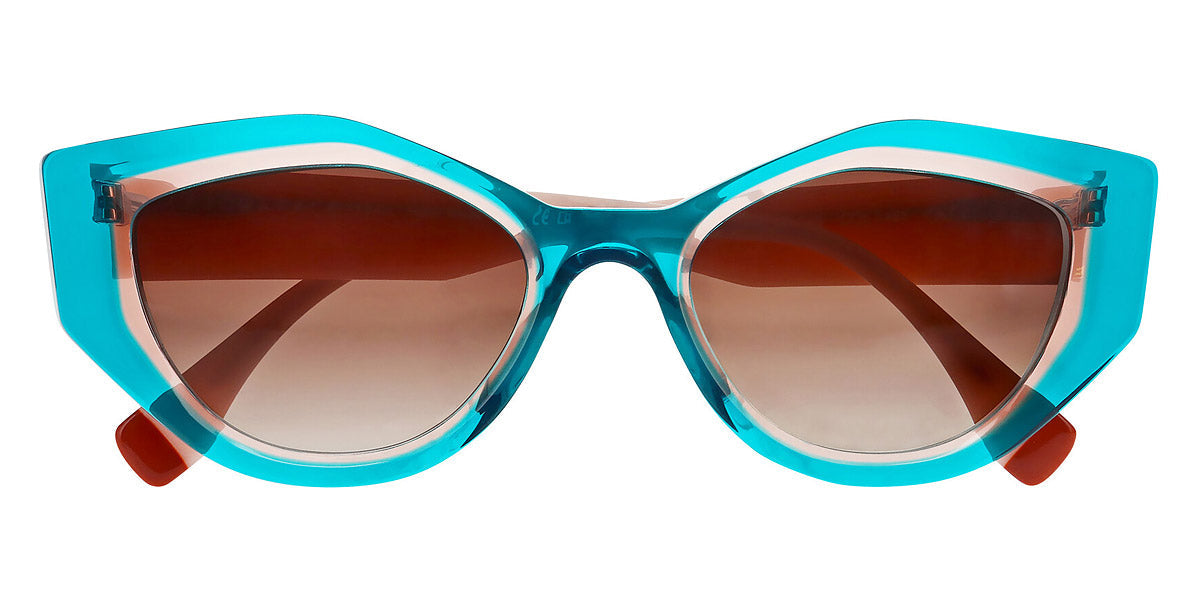 Face A Face® CLONE 2 FAF CLONE 2 1485 54 - Prism Turquoise Transparent (1485) Sunglasses