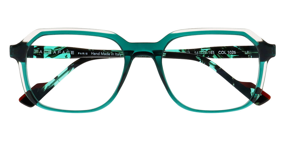 Face A Face® ECHOS 2 FAF ECHOS 2 1026 54 - Transparent Dark Green (1026) Eyeglasses