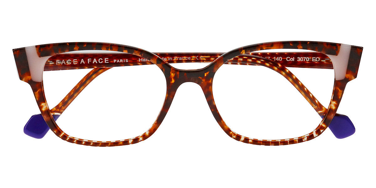 Face A Face® EILEEN 1 FAF EILEEN 1 3070 51 - Pixelated Tortoise (3070) Eyeglasses