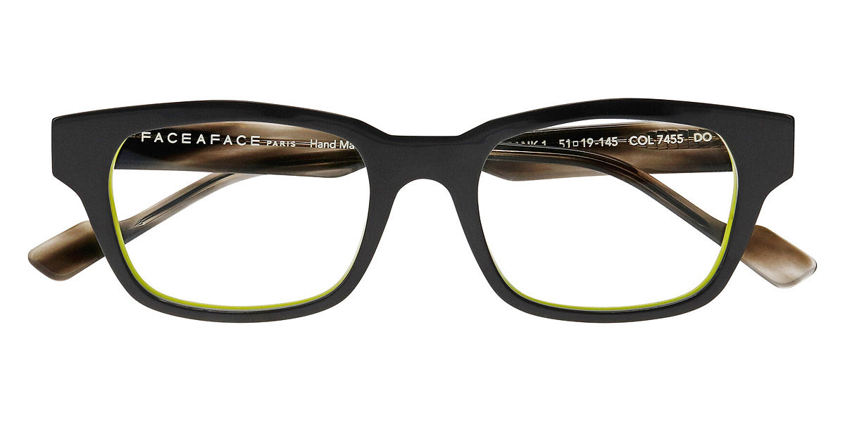 Face A Face® FRANK 1 FAF FRANK 1 7455 51 - Gray Yellow Anis (7455) Eyeglasses