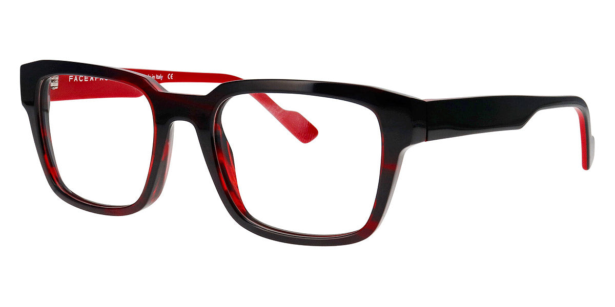 Face A Face® FRANK 2 FAF FRANK 2 1074 53 - Red Transparent Tortoise (1074) Eyeglasses