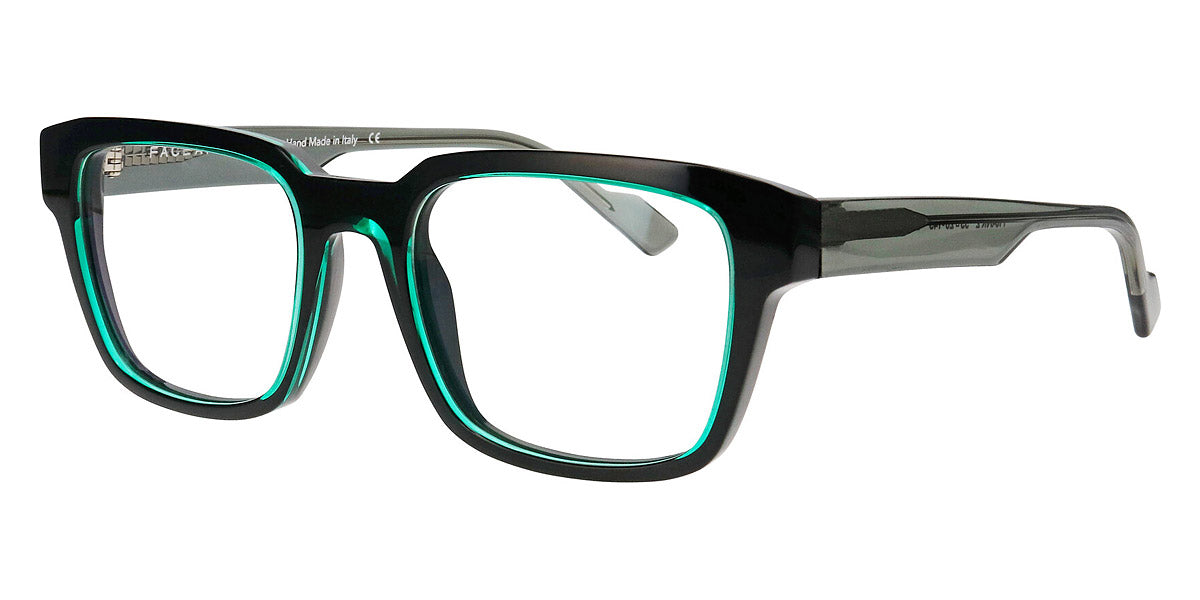 Face A Face® FRANK 2 FAF FRANK 2 1088 53 - Green Transparent/Black (1088) Eyeglasses