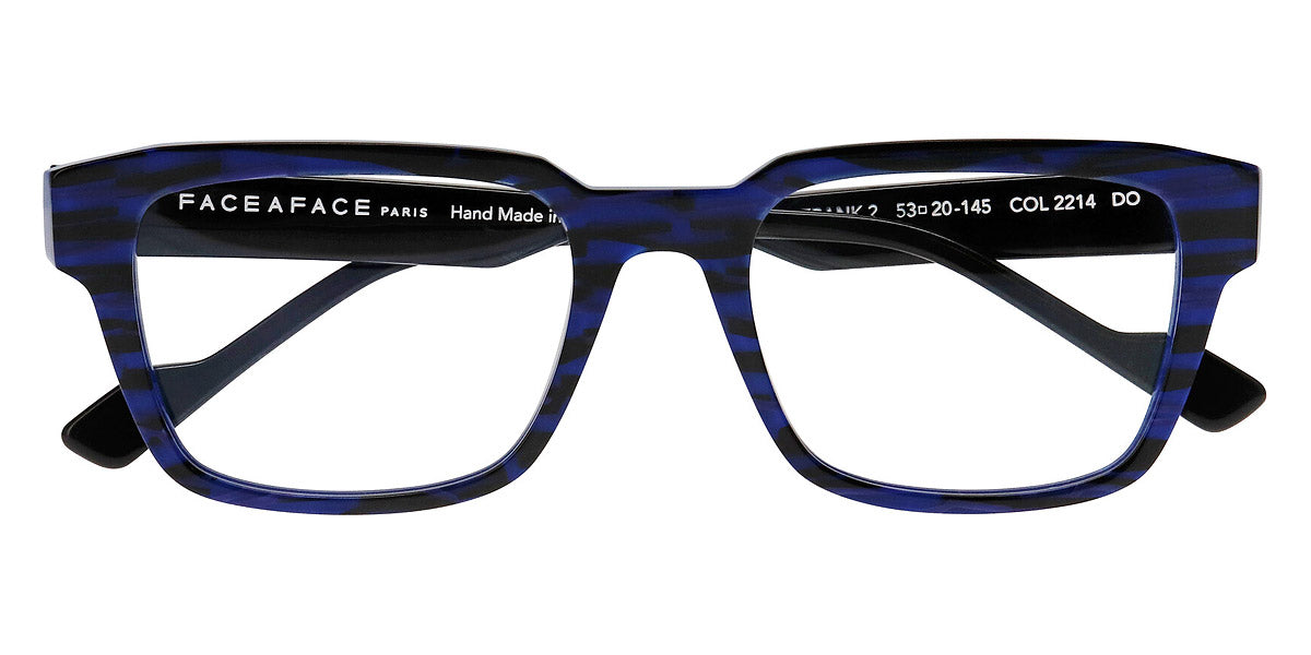 Face A Face® FRANK 2 FAF FRANK 2 2214 53 - Lines and Light Blue/King Blue (2214) Eyeglasses