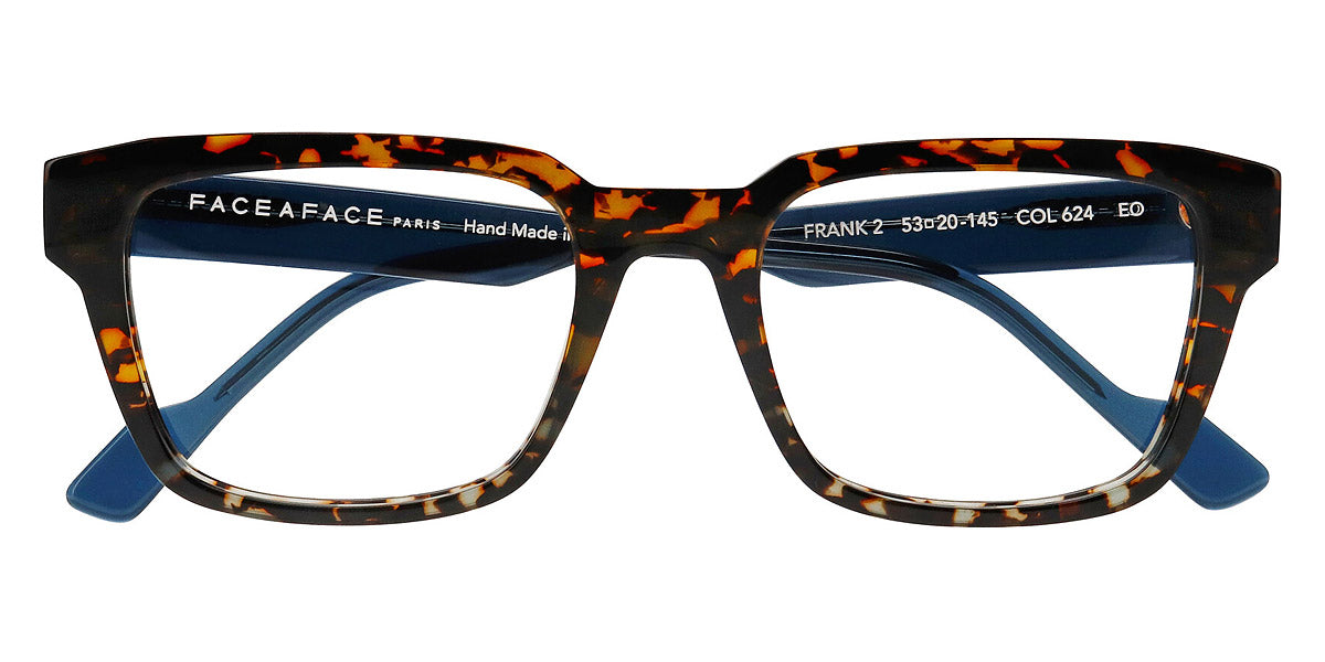 Face A Face® FRANK 2 FAF FRANK 2 624 53 - Orange Horn (624) Eyeglasses