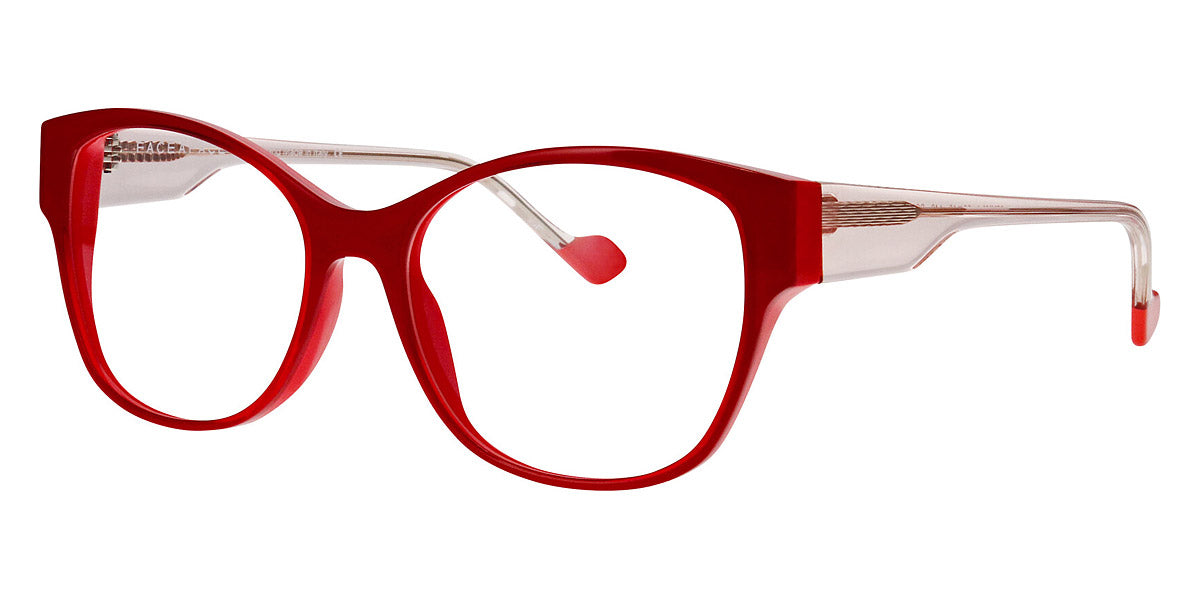 Face A Face® GEMMA 1 FAF GEMMA 1 2216 52 - Red Transparent/Flash Red (2216) Eyeglasses