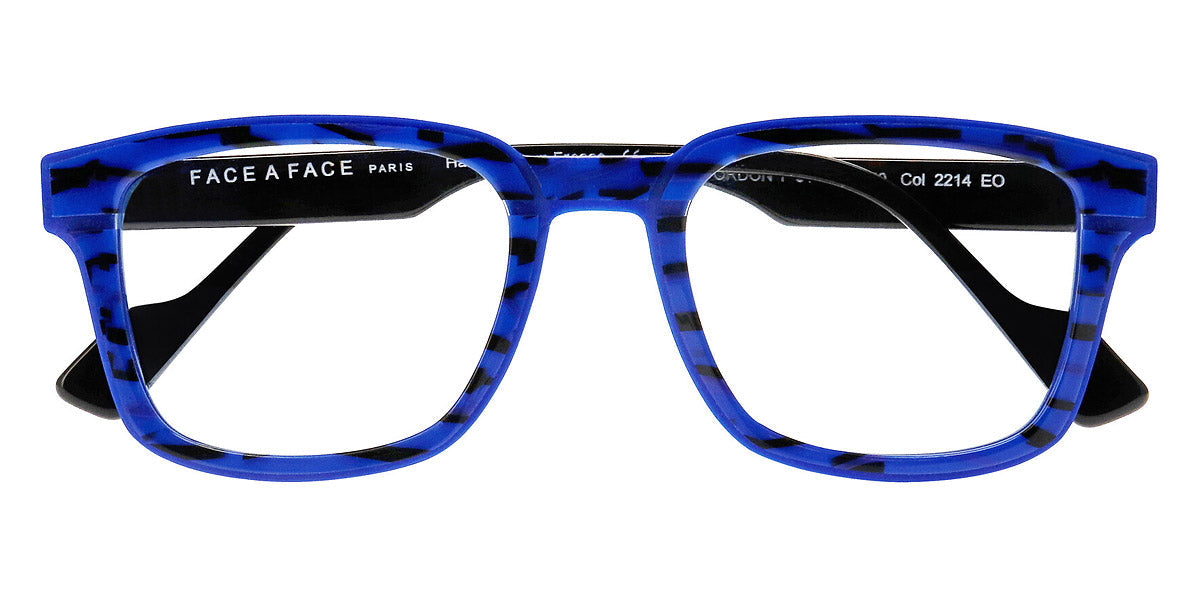 Face A Face® GORDON 1 FAF GORDON 1 2214 51 - Lines and Light Blue/King Blue (2214) Eyeglasses