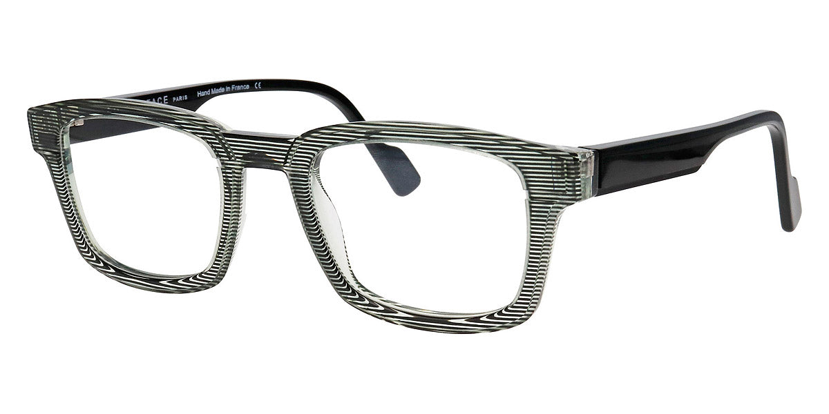 Face A Face® GORDON 2 FAF GORDON 2 3293 52 - Transparent Stripped Green Horn (3293) Eyeglasses