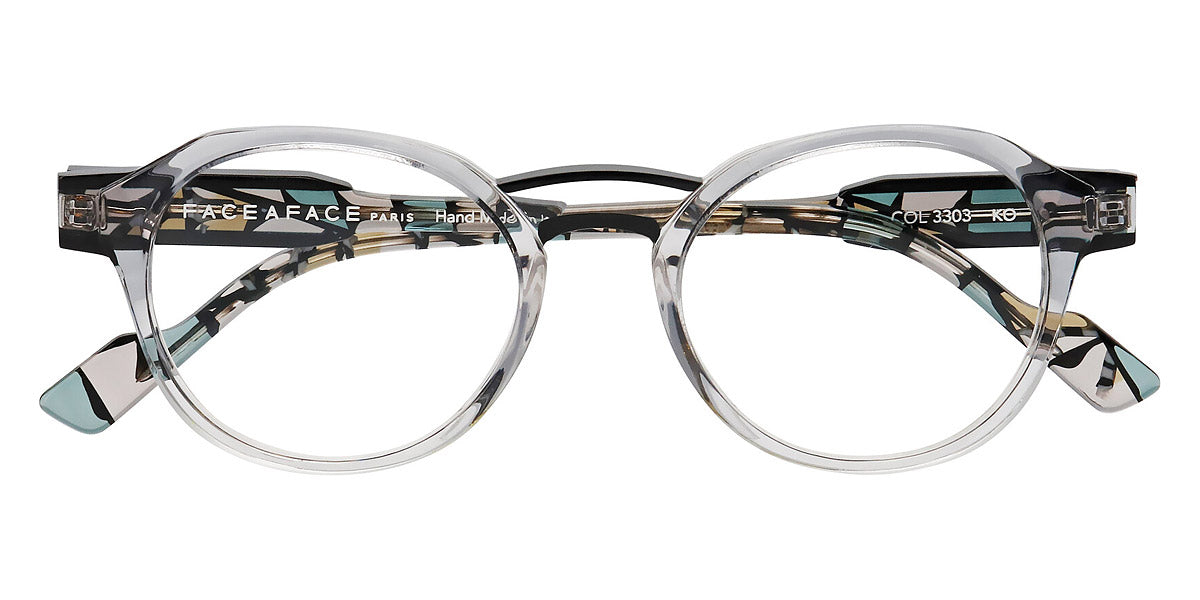 Face A Face® HAVANE 1 FAF HAVANE 1 3303 48 - Gray Transparent (3303) Eyeglasses