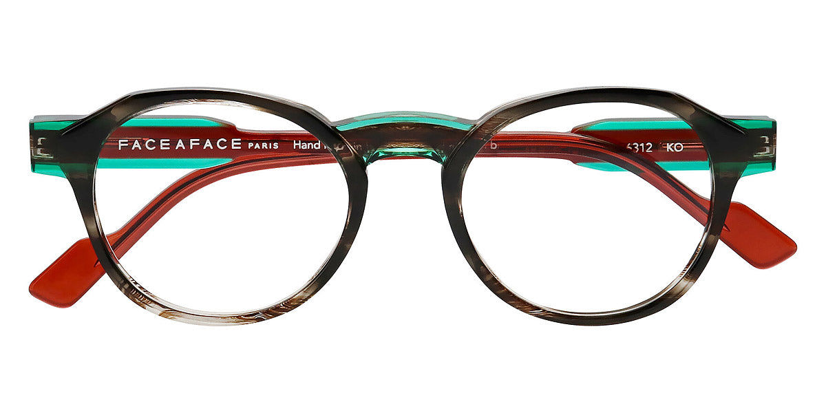 Face A Face® HAVANE 1 FAF HAVANE 1 6312 48 - Smocked Black Brown (6312) Eyeglasses