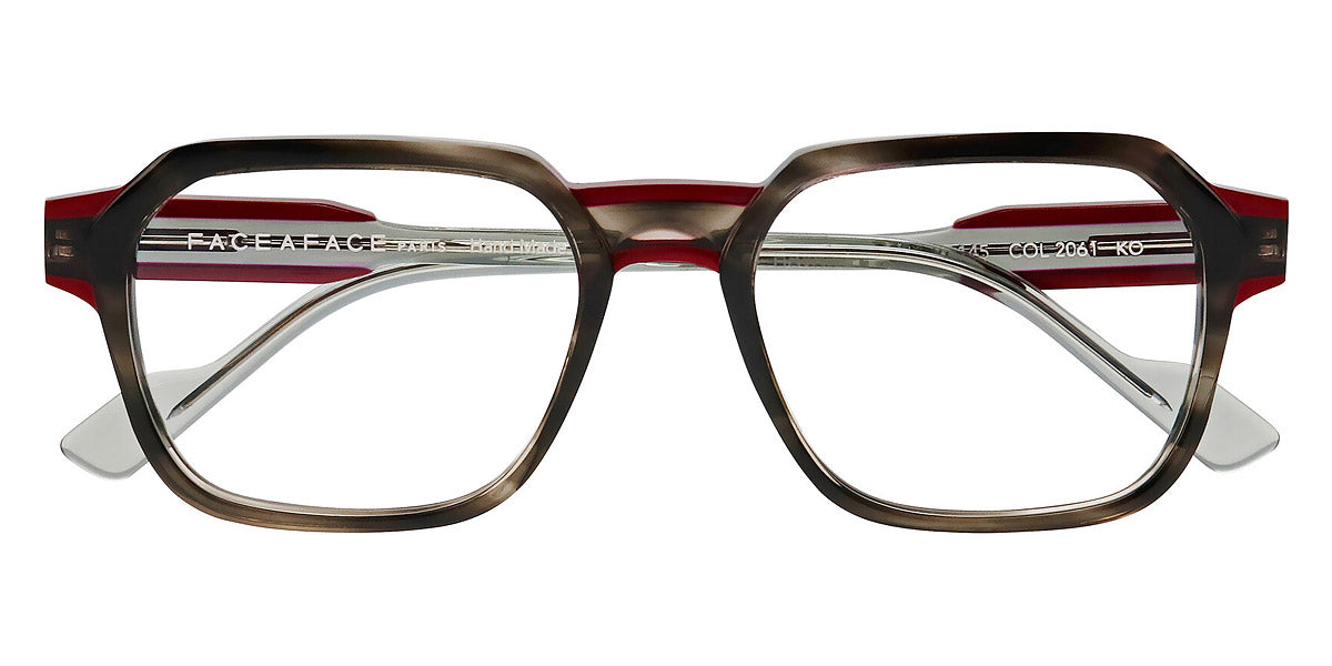 Face A Face® HAVANE 2 FAF HAVANE 2 2061 52 - Gray Transparent Tortoise (2061) Eyeglasses