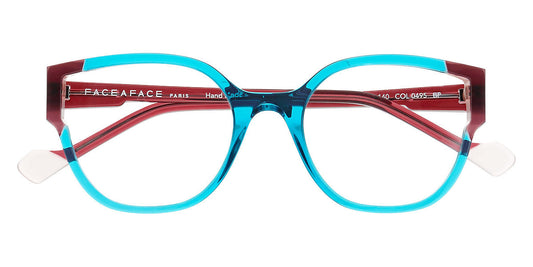 Face A Face® IPSSO 1 FAF IPSSO 1 0495 50 - Crystal/Transparent Cerulean Blue (0495) Eyeglasses