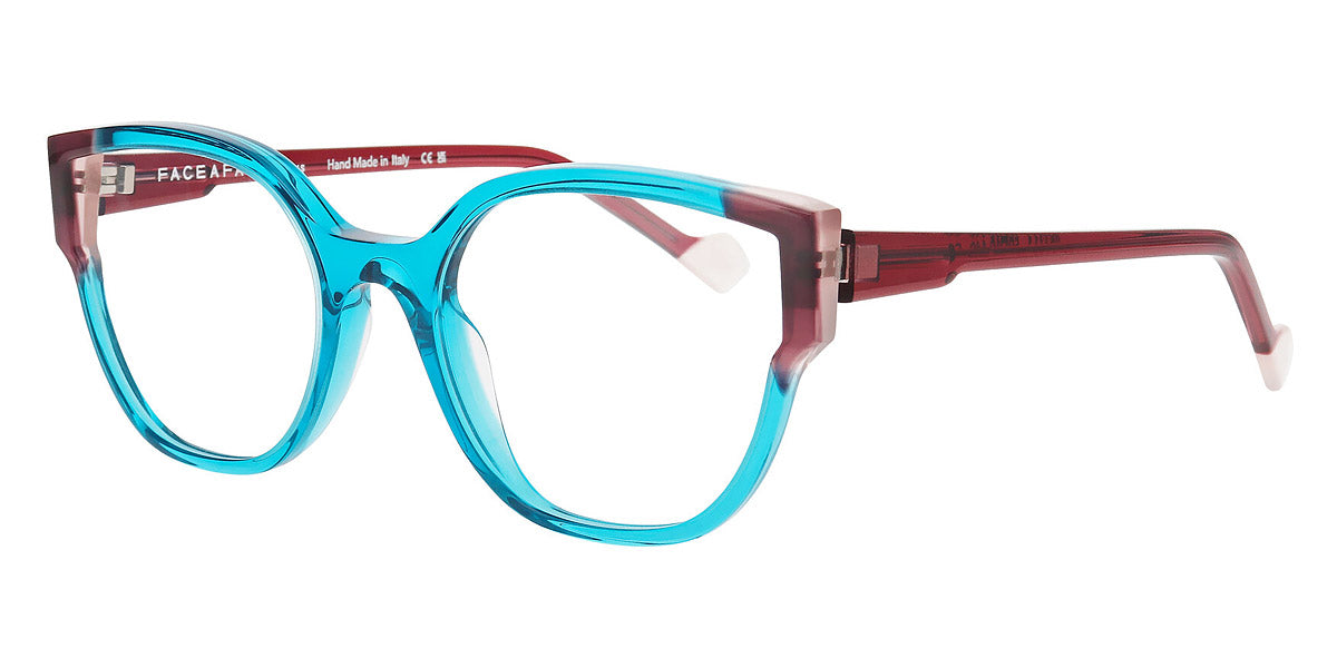 Face A Face® IPSSO 1 FAF IPSSO 1 0495 50 - Crystal/Transparent Cerulean Blue (0495) Eyeglasses