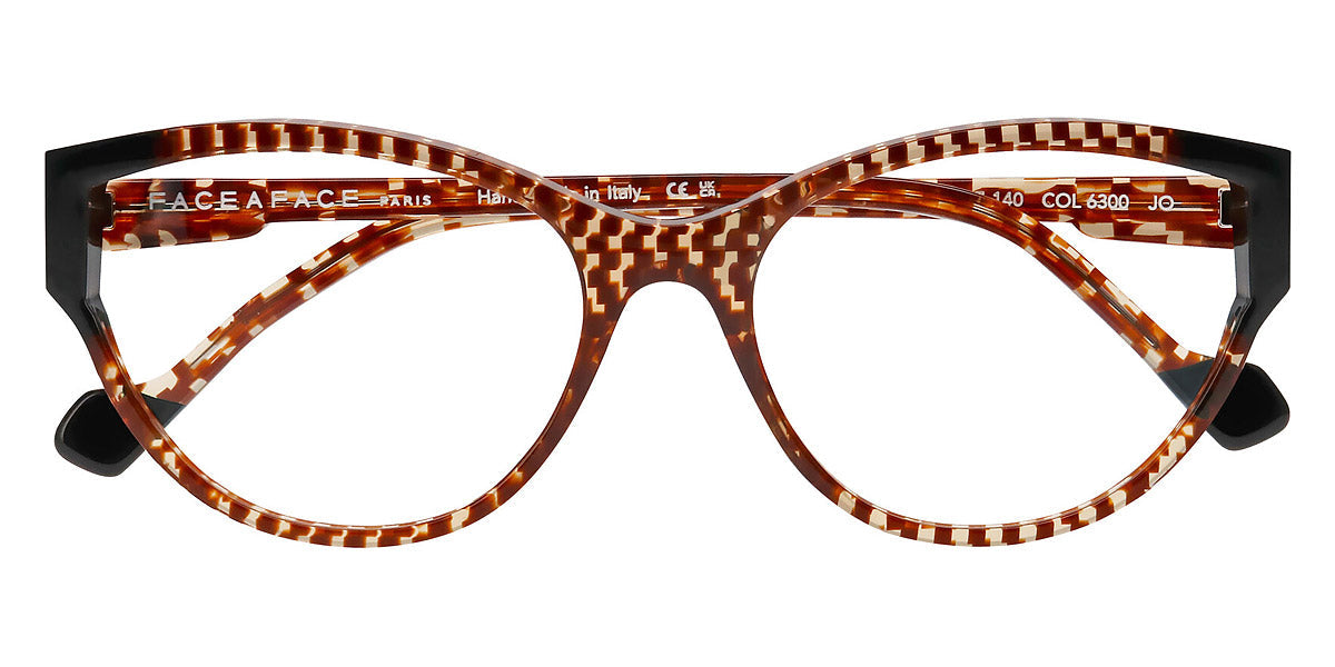 Face A Face® IPSSO 2 FAF IPSSO 2 6300 55 - Checkered Tortoise (6300) Eyeglasses