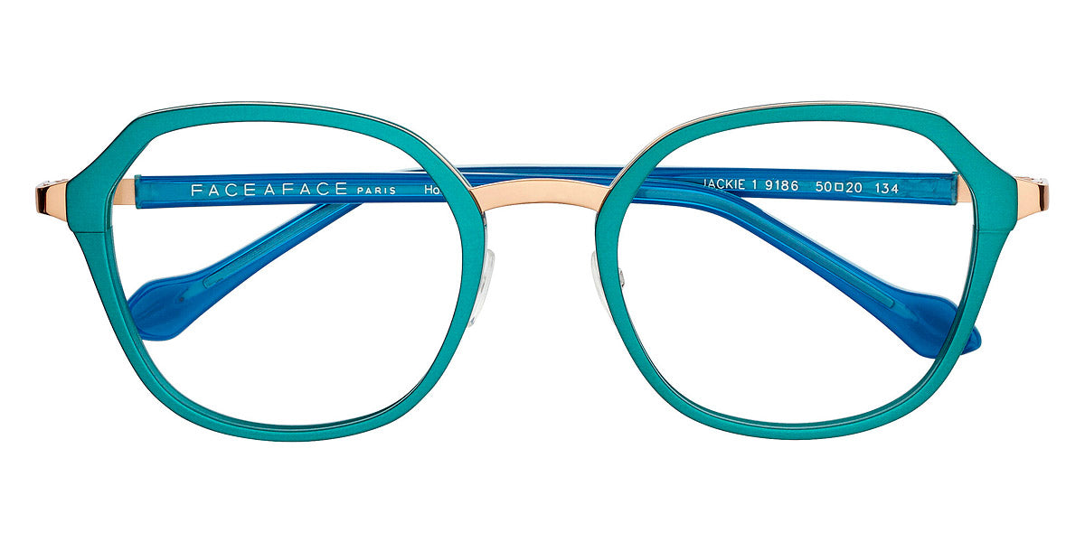 Face A Face® JACKIE 1 FAF JACKIE 1 9186 50 - Satin Dark Turquoise (9186) Eyeglasses