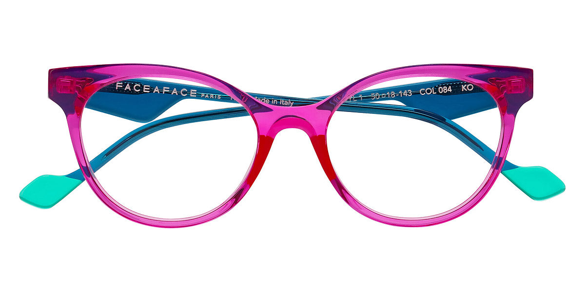 Face A Face® MERYL 1 FAF MERYL 1 084 50 - Rose Fuchsia Transparent (084) Eyeglasses