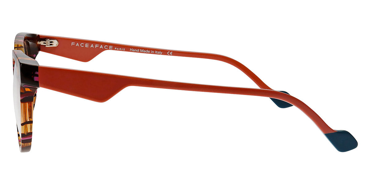 Face A Face® MERYL 1 FAF MERYL 1 6034 50 - Mahogany Tortoise/Bright Orange (6034) Eyeglasses