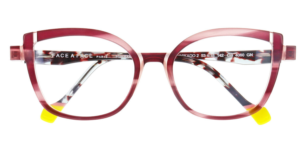 Face A Face® MIKADO 2 FAF MIKADO 2 4060 53 - Tortoise Aubergine Irisé (4060) Eyeglasses