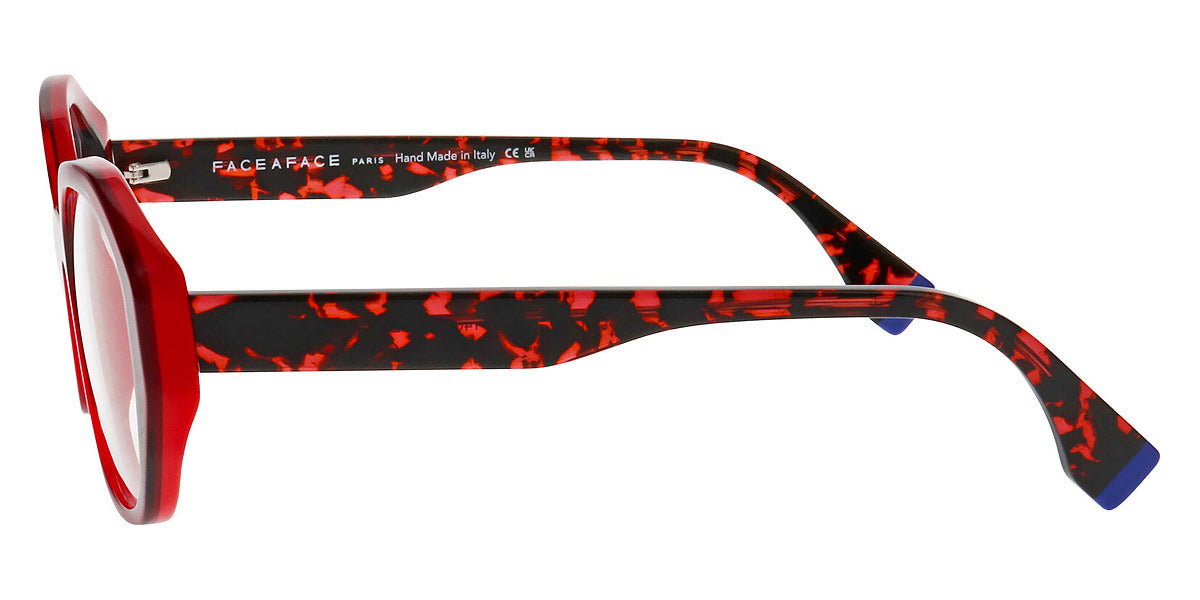 Face A Face® PLEATS 1 FAF PLEATS 1 2216 52 - Red Transparent/Flash Red (2216) Eyeglasses