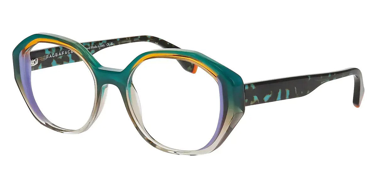 Face A Face® PLEATS 1 FAF PLEATS 1 4174 52 - Gradient Green Smoked Glass (4174) Eyeglasses