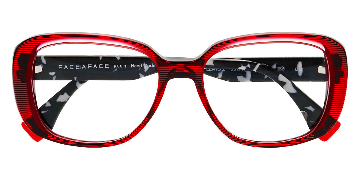 Face A Face® PLEATS 2 FAF PLEATS 2 8256 53 - Striped Raspberry (8256) Eyeglasses