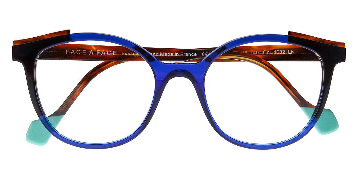 Face A Face® SHIFT 1 FAF SHIFT 1 1682 49 - Ultra Blue Transparent (1682) Eyeglasses