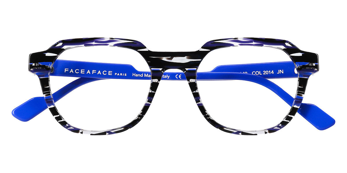 Face A Face® STAMP 1 FAF STAMP 1 2014 50 - Lines and Blue Light (2014) Eyeglasses