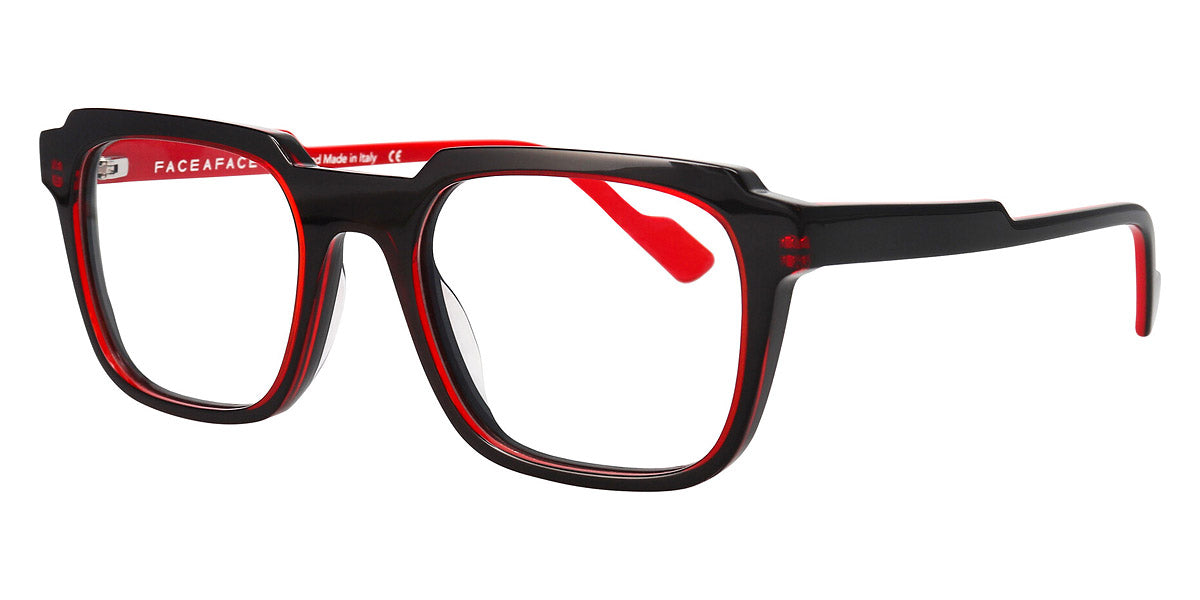 Face A Face® STAMP 2 FAF STAMP 2 1101 53 - Red Transparent and Black (1101) Eyeglasses