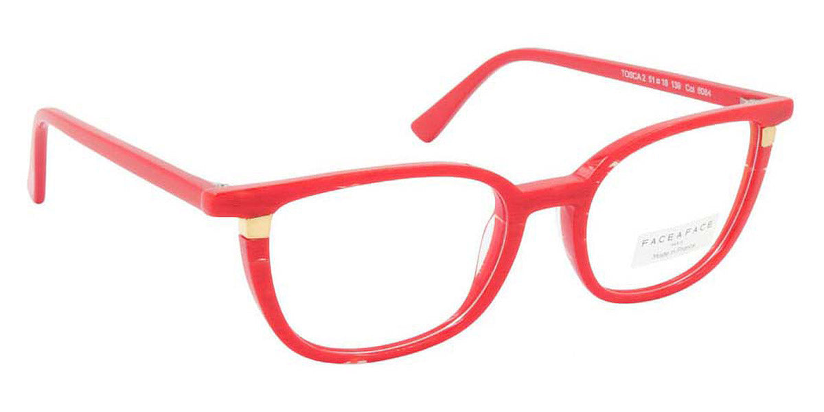 Face A Face® TOSCA 2 FAF TOSCA 2 6084 51 - Pleated Loving Red (6084) Eyeglasses