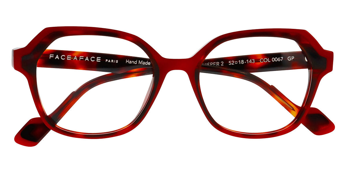 Face A Face® WISPER 2 FAF WISPER 2 0067 52 - Cardinal Red (0067) Eyeglasses