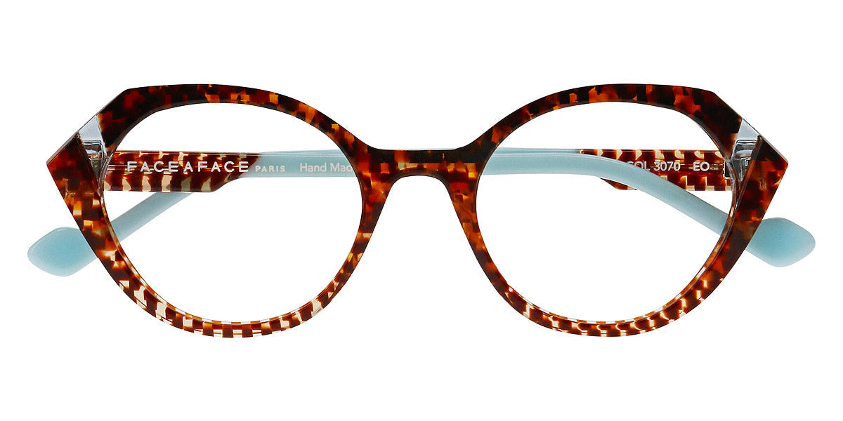 Face A Face® WITTY 1 FAF WITTY 1 3070 50 - Pixelated Tortoise (3070) Eyeglasses