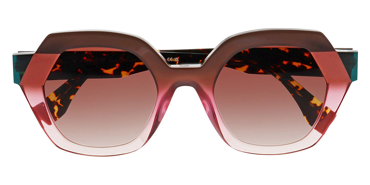 Face A Face® ZAIKU 2 FAF ZAIKU 2 4173 51 - Gradient Brown Pink Amber (4173) Sunglasses